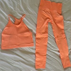 EUC fp movement good karma leggings and happiness runs tank xs/s